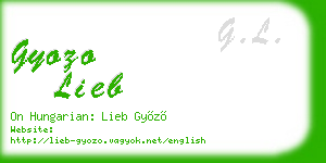 gyozo lieb business card